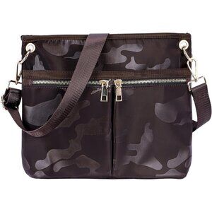 Women Crossbody Nylon Handbag Multi-Pocket Shoulder Bag Lightweight